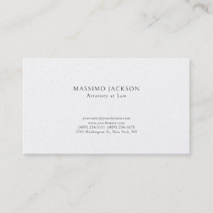 Pearl Unique Attorney at Law Simple Business Card