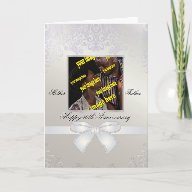 Pearl Wedding Anniversary Card (Front)