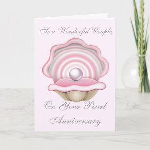 PEARL WEDDING ANNIVERSARY CARD