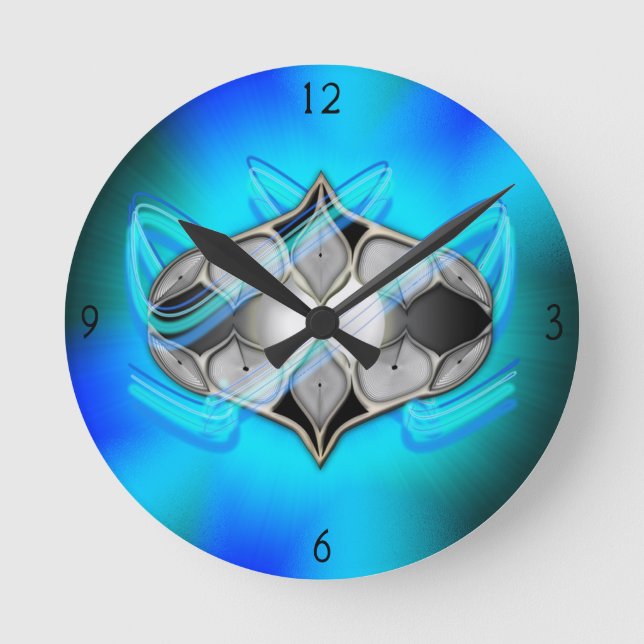 Pearl Within Round Clock (Front)