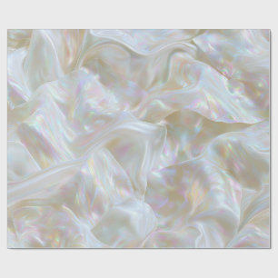Pearlescent Iridescent Fabric Wrapping Paper