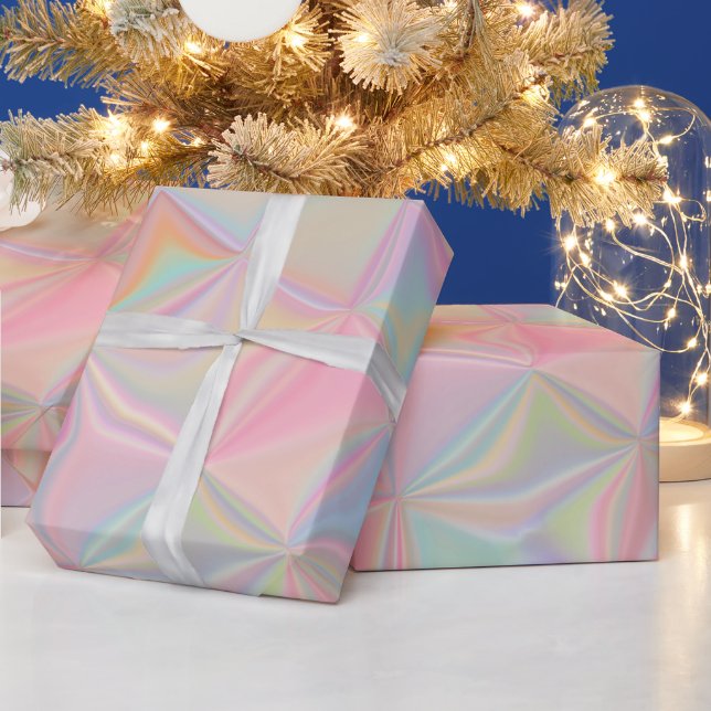 Pearlescent Pink Iridescent Wrapping Paper (Holidays)