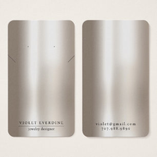 Pearlescent Typography Earring Necklace Jewellery