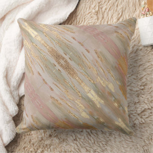 Pearlized Gold, Rose Cushion