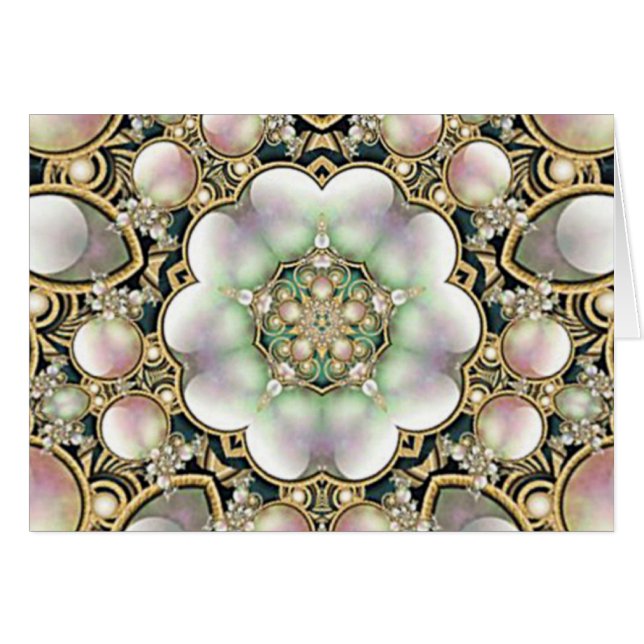 Pearls and Gold Kaleidoscope (Front Horizontal)