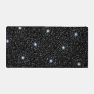 Pearls and Lace Black and White Desk Mats