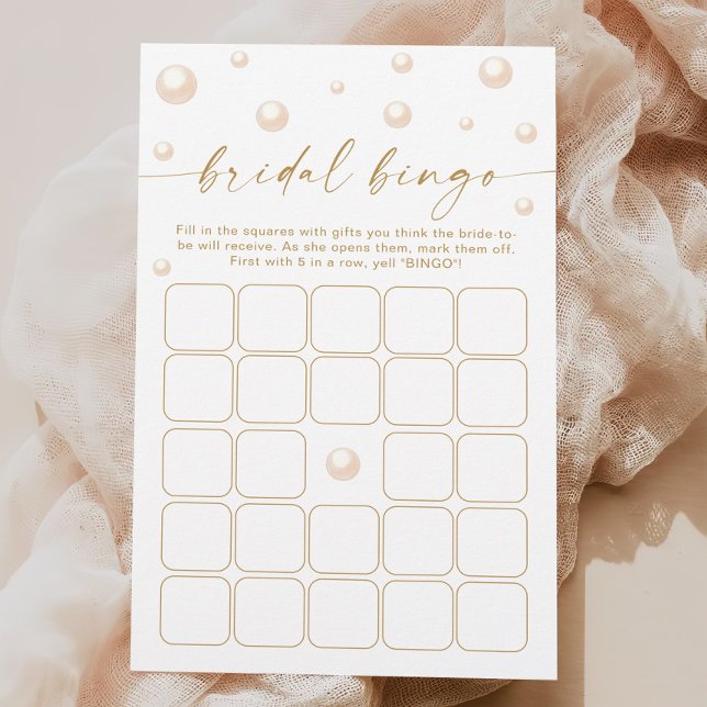 Pearls and Prosecco Bridal Shower Bingo Game (Creator Uploaded)