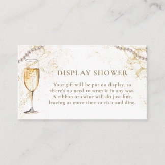 Pearls and Prosecco Bridal Shower Enclosure Card