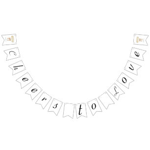 Pearls and Prosecco bridal shower love Bunting