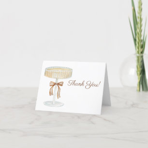 Pearls and Prosecco bridal shower love  Thank You Card