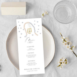 Pearls and Prosecco bridal shower menu