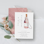 Pearls and Prosecco Elegant Bridal Shower Invitation<br><div class="desc">Pearls and Prosecco Elegant Bridal Shower Invitation</div>