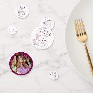 Pearls and Prosecco Modern Elegant Bridal Shower Confetti