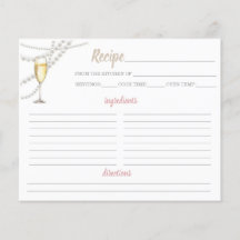 Pearls and Prosecco Recipe Sheet
