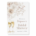 Pearls and Prosecco Welcome Sign