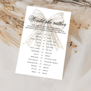 Pearls Bow Would she Rather Shower Game