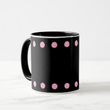 Pearls Cocoa & Coffee Mug (Black & Pink)