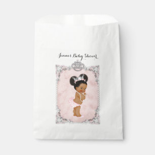 Pearls Diamonds Princess Baby Girl Pink Puffs Favour Bags