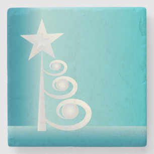 Pearls for Christmas Stone Coaster