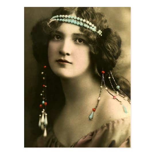 Pearls in Her Hair Postcard