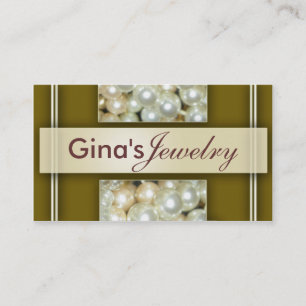 Pearls Jewellery Business Cards