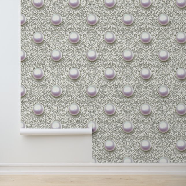 Pearls & Lace Wallpaper (Application)