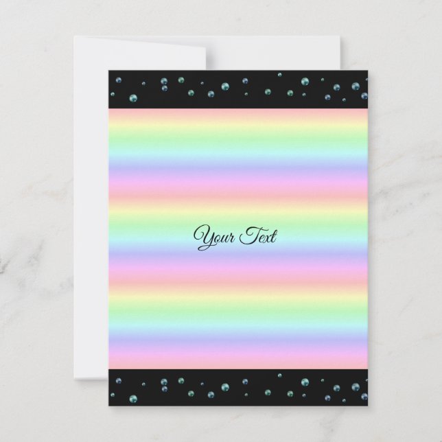 Pearls on Black and Rainbow (Front)
