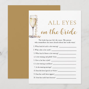 Pearls & Prosecco All Eyes On The Bride Game Invitation