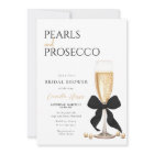Pearls & Prosecco Black Bow Bridal Shower