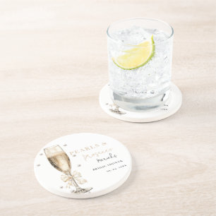 Pearls & Prosecco Bridal shower Coaster