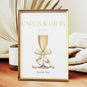 Pearls & Prosecco Bridal Shower Favours Sign