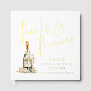 Pearls & Prosecco Bridal Shower Guest Book