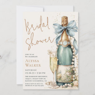 Pearls & Prosecco Bridal Shower Invitation