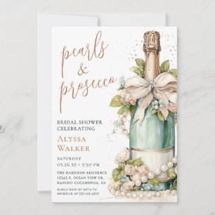 Pearls & Prosecco Bridal Shower Invitation