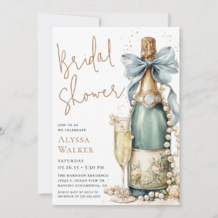 Pearls & Prosecco Bridal Shower Invitation