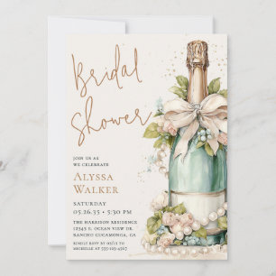 Pearls & Prosecco Bridal Shower Invitation