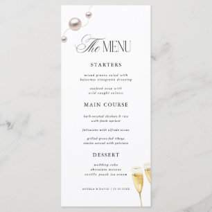 Pearls & Prosecco Bridal Shower Menu