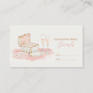 Pearls & Prosecco Guess How Many Pearls Enclosure Card