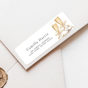 Pearls & Prosecco Return Address Label