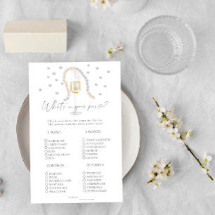 Pearls & Prosecco What's in your purse game