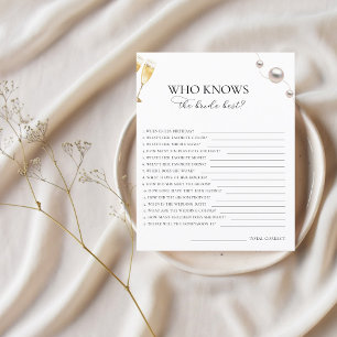 Pearls & Prosecco Who Knows the Bride Best Game