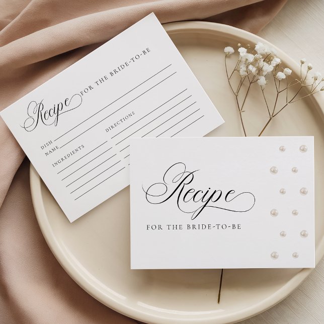 Pearls Recipe Card for the Bride to Be (Creator Uploaded)
