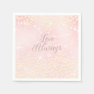 Pearls Shine Peach  Napkin