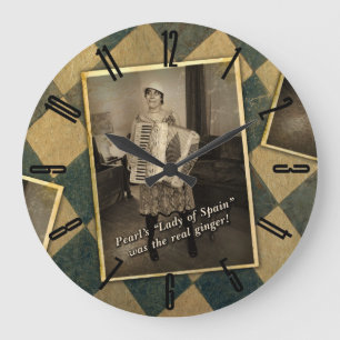 Pearl's The Real Ginger Large Clock
