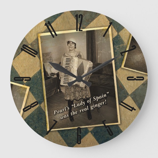 Pearl's The Real Ginger Large Clock (Front)