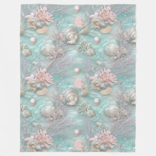 Pearls Under The Sea Fleece Blanket