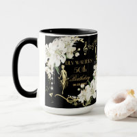 Pearls White Floral Art Deco Gatsby 20s Birthday