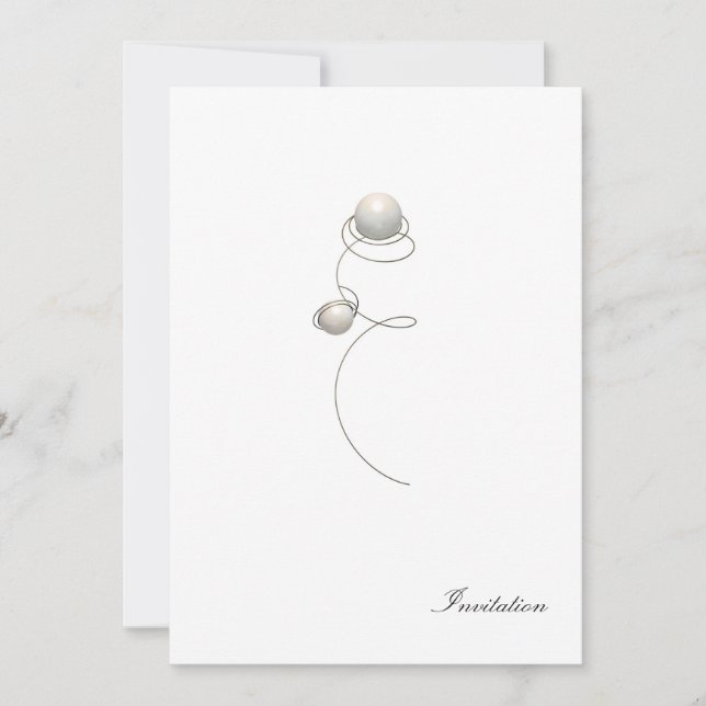 Pearls & Wire   - CP Invitation (Front)