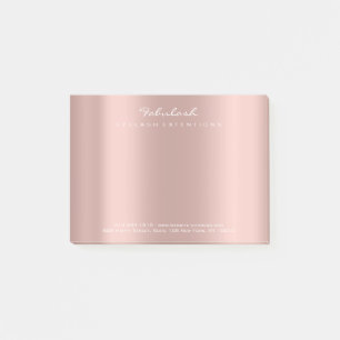 Pearly Blush Pink Rose Gold Powder White Delicate Post-it Notes