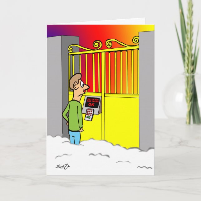 Pearly Gates Pin Number Card (Front)